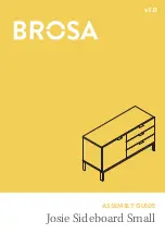 BROSA Josie Sideboard Small Assembly Manual предпросмотр