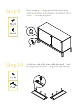 Preview for 8 page of BROSA Josie Sideboard Small Assembly Manual