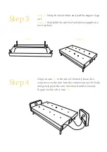 Предварительный просмотр 4 страницы BROSA Kip 3 Seater Sofa Bed Assembly Manual