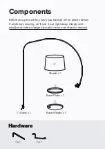 Предварительный просмотр 4 страницы BROSA Leo Arc Floor Lamp Assembly Manual