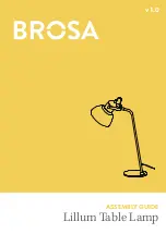 BROSA Lillum Table Lamp Assembly Manual preview