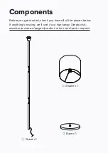 Предварительный просмотр 4 страницы BROSA Lyra Floor Lamp Assembly Manual