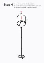 Предварительный просмотр 8 страницы BROSA Lyra Floor Lamp Assembly Manual