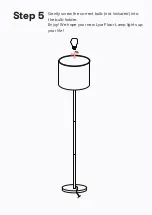 Предварительный просмотр 9 страницы BROSA Lyra Floor Lamp Assembly Manual