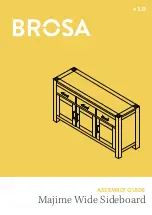 BROSA Majime Wide Sideboard Assembly Manual предпросмотр