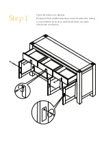 Preview for 3 page of BROSA Majime Wide Sideboard Assembly Manual