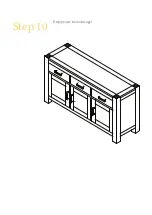 Preview for 12 page of BROSA Majime Wide Sideboard Assembly Manual