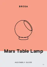 Preview for 1 page of BROSA Mars Table Lamp Assembly Manual