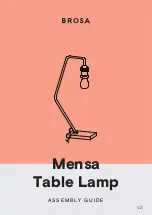 BROSA Mensa Table Lamp Assembly Manual preview