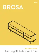 Предварительный просмотр 1 страницы BROSA Mia Large Entertainment Unit Assembly Manual