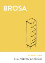 Предварительный просмотр 1 страницы BROSA Mia Narrow Bookcase Assembly Manual