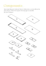 Предварительный просмотр 2 страницы BROSA Mia Narrow Bookcase Assembly Manual