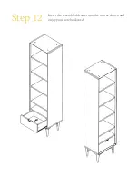 Предварительный просмотр 14 страницы BROSA Mia Narrow Bookcase Assembly Manual