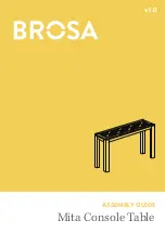 Preview for 1 page of BROSA Mita Console Table Assembly Manual