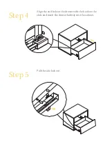 Предварительный просмотр 5 страницы BROSA Nancy Desk Assembly Manual