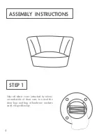 Предварительный просмотр 2 страницы BROSA NORA CHAIR Assembly Manual