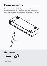 Предварительный просмотр 3 страницы BROSA Olsen Console Table Assembly Manual