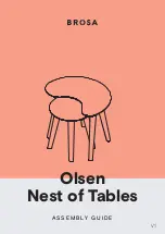 Preview for 1 page of BROSA Olsen Nest of Tables Assembly Manual