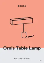 BROSA Ornis Table Lamp Assembly Manual preview