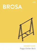 BROSA Peggy Clothes Rack Assembly Manual предпросмотр