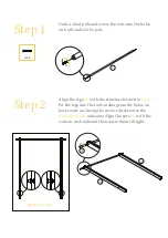 Предварительный просмотр 3 страницы BROSA Peggy Clothes Rack Assembly Manual