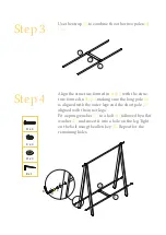 Предварительный просмотр 4 страницы BROSA Peggy Clothes Rack Assembly Manual