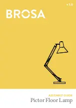 BROSA Pictor Floor Lamp Assembly Manual preview