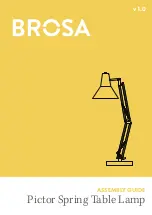 BROSA Pictor Spring Table Lamp Assembly Manual preview