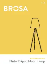 BROSA Pluto Tripod Floor Lamp Assembly Manual preview