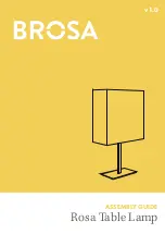 BROSA Rosa Table Lamp Assembly Manual preview