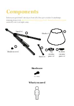 Preview for 2 page of BROSA Tarus Tripod Floor Lamp Assembly Manual