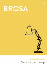 Preview for 1 page of BROSA Vela Table Lamp Assembly Manual