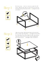 Предварительный просмотр 3 страницы BROSA Vermont Square Coffee Table Assembly Manual