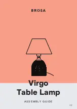 BROSA Virgo Table Lamp Assembly Manual preview