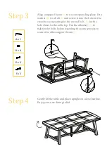 Preview for 4 page of BROSA Warner Trestle Dining Table Assembly Manual