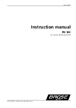 BROSE Systeme PM 984 Instruction Manual preview