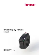 Brose E 41227 User Manual preview