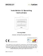 Broseley eVolution 26 Installation & Operating Instructions Manual предпросмотр