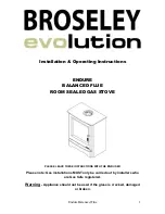 Broseley eVolution Installation & Operation Instructions предпросмотр