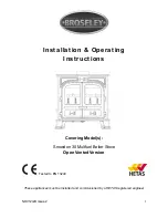 Предварительный просмотр 1 страницы Broseley Snowdon 30 Installation & Operating Instructions Manual