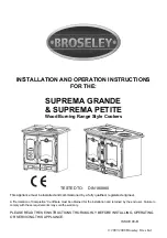 Broseley SUPREMA GRANDE Installation & Operation Instructions предпросмотр