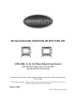 Broseley VERONA 11 Installation And Operation Instructions Manual предпросмотр