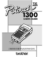 Brother 1300 User Manual preview