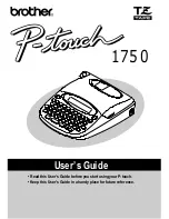 Preview for 1 page of Brother 1750 - P-Touch Color Thermal Transfer Printer User Manual
