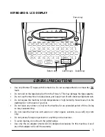 Preview for 5 page of Brother 1750 - P-Touch Color Thermal Transfer Printer User Manual