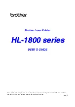 Preview for 1 page of Brother 1870N - HL B/W Laser Printer User Manual