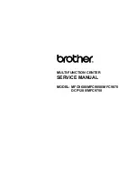 Brother 1920CN - Color Inkjet - Fax Service Manual preview