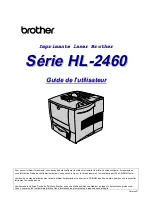 Предварительный просмотр 1 страницы Brother 2460 - HL B/W Laser Printer (French) Manual De L'Utilisateur