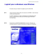 Предварительный просмотр 77 страницы Brother 2460 - HL B/W Laser Printer (French) Manual De L'Utilisateur