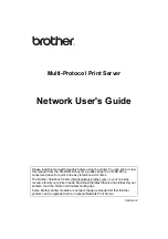 Preview for 1 page of Brother 5170DNLT - B/W Laser Printer Network User'S Manual